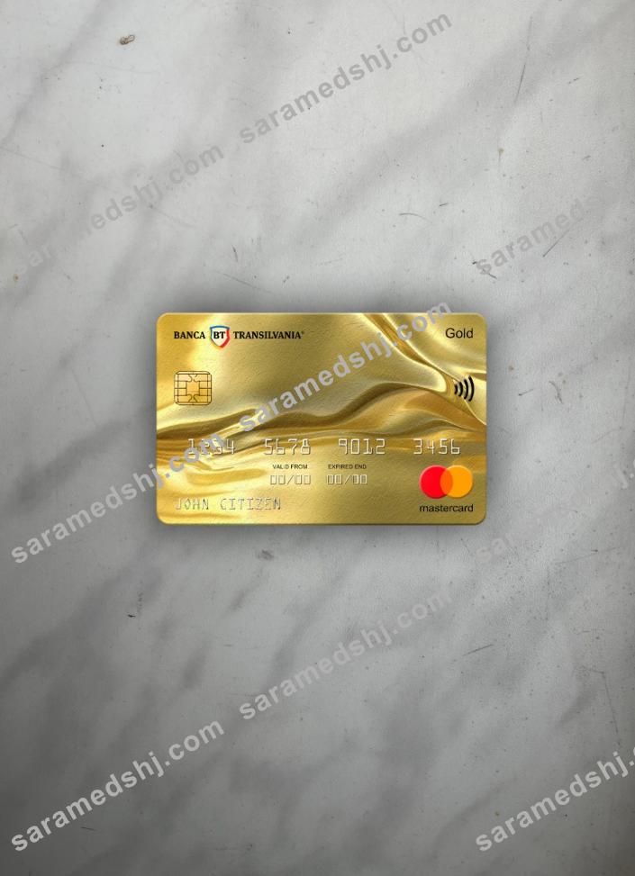 Romania Banca Transilvania bank mastercard gold photolook front